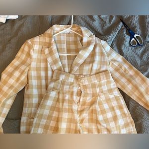 Lush size small blazer matching set